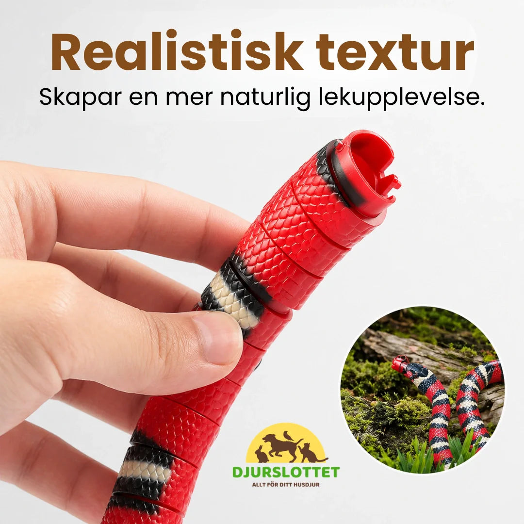 Automatisk ormleksak för katter. Interaktiv design ger timmar av lek & aktivering även när du är borta.