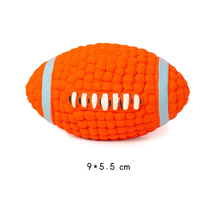 Apporteringsboll med ljud, slitstark latexdesign för timmar av hundnöje.