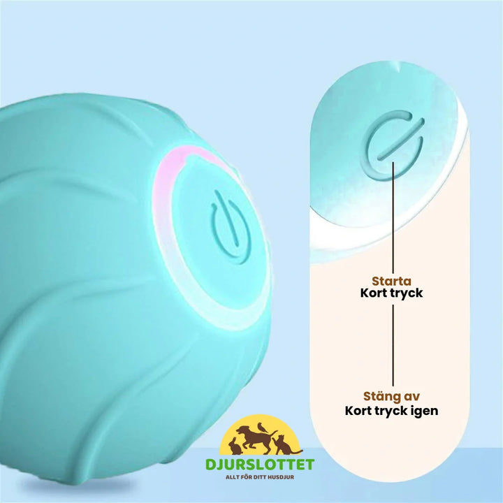Modern designad interaktiv kattleksak, en boll som ger din katt automatisk underhållning.