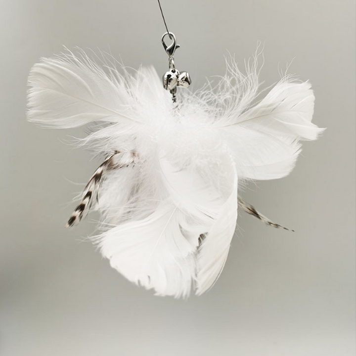 "Interaktiv kattleksak med fjädrar och sugkopp för lekstund. Engagerande färgglad design som stärker kattens instinkter."