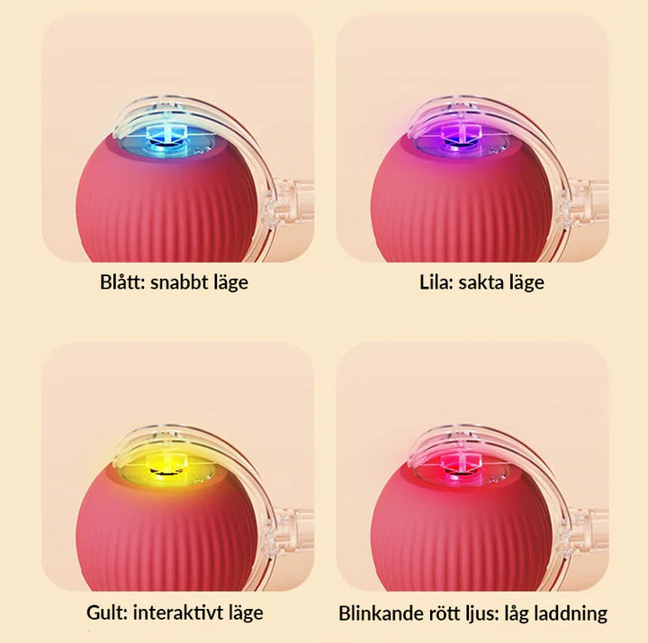 Spinball interaktiv kattleksak. Elektronisk boll för kattens aktivitet och lekfulla stimulans.