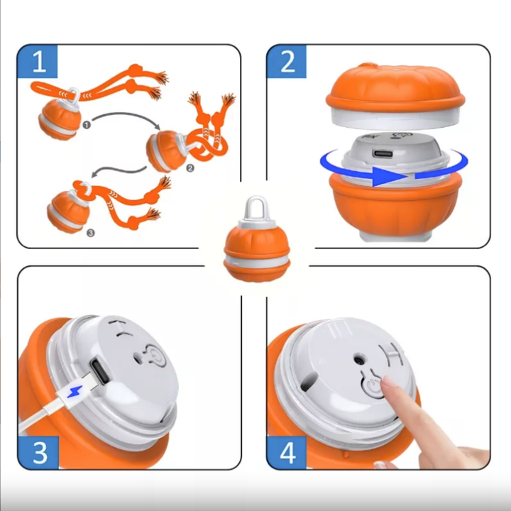 Smart aktiverande LED-boll. En interaktiv hundleksak & kattleksak som främjar rörelse och glädje för husdjuret.