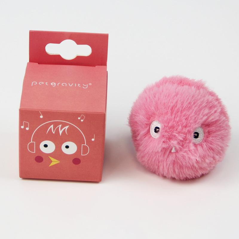 "Interaktiv ljudboll för katter, flerfärgad med djurljud, stimulans och kattmynta-kompatibilitet, perfekt för lek."