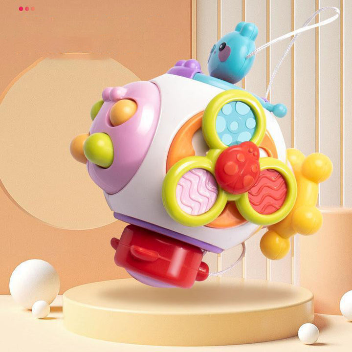 "Interaktiv Montessori-babyleksak för småbarn, färgglad lekbox i hållbar ABS-plast, främjar lärande och kreativitet."