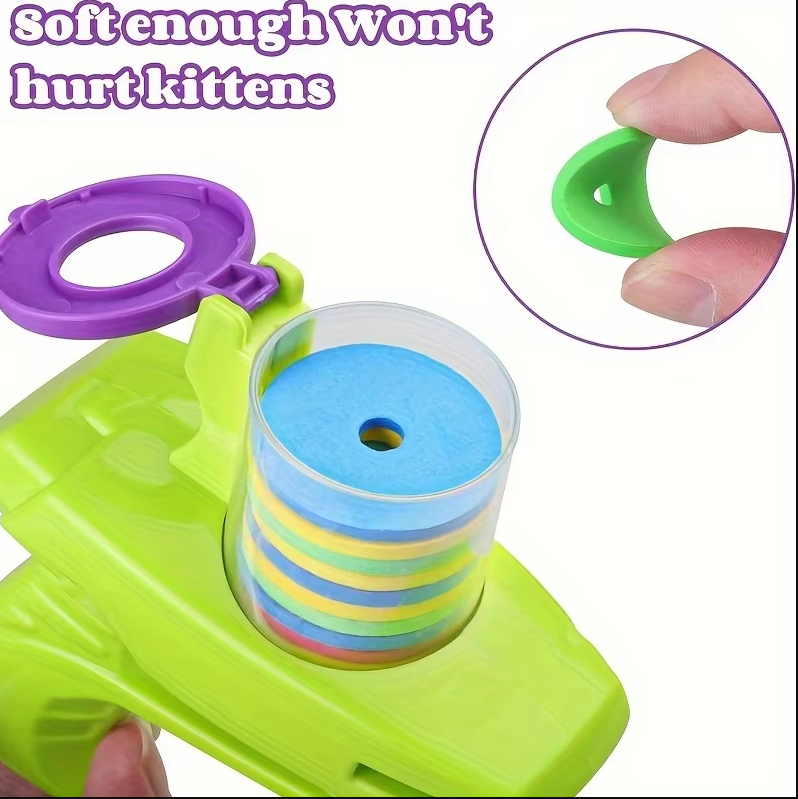Kattleksak wurfskiva, en interaktiv aktiveringsleksak som fångar kattens jaktinstinkt.