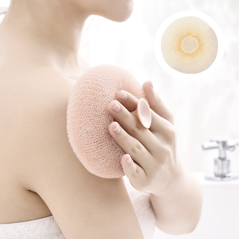 "Japanska Silhuett Badbombor i beige, rosa, blå eller grön, unik stil och ergonomisk design för lyxigt bad."