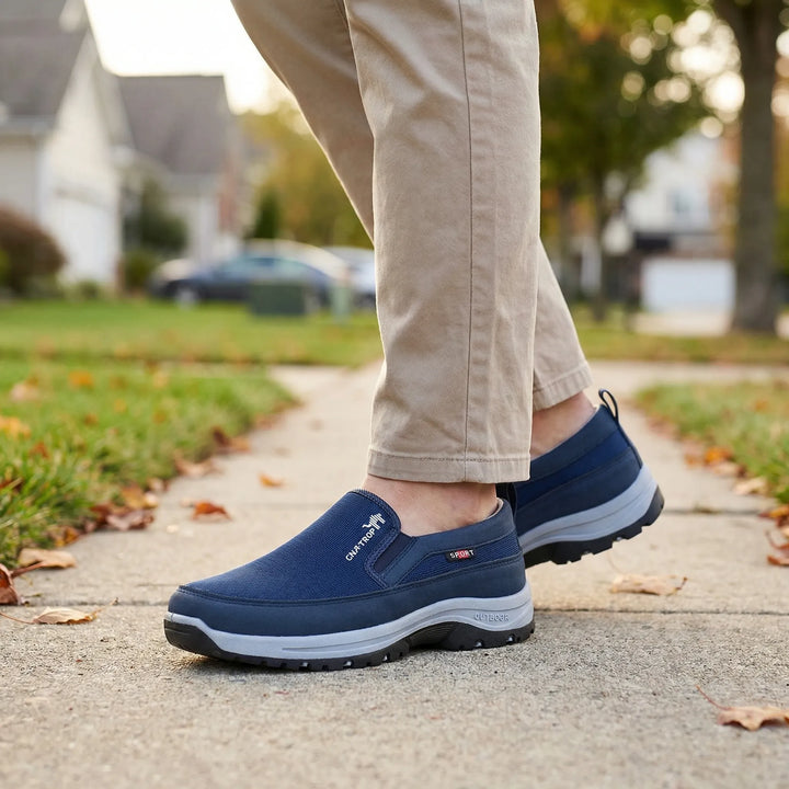 John herr slip-on promenadskor för avlastande komfort och fotstöd. Perfekta vardagsskor.