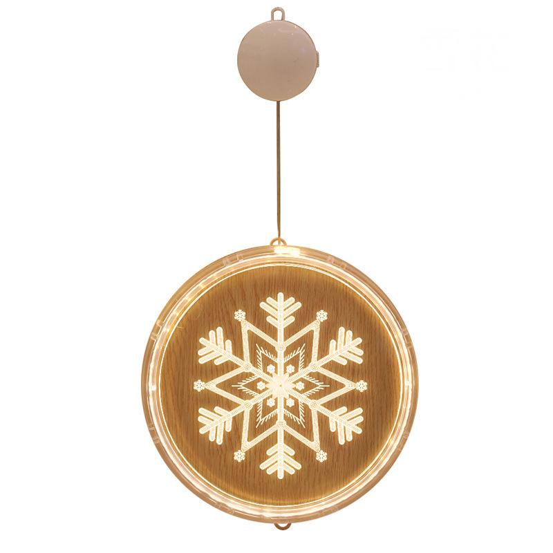 "Jul LED-lampa, hängande dekoration inomhus, unikt julmotiv. Perfekt för fönster, väggar och dörrar, ger varm belysning."