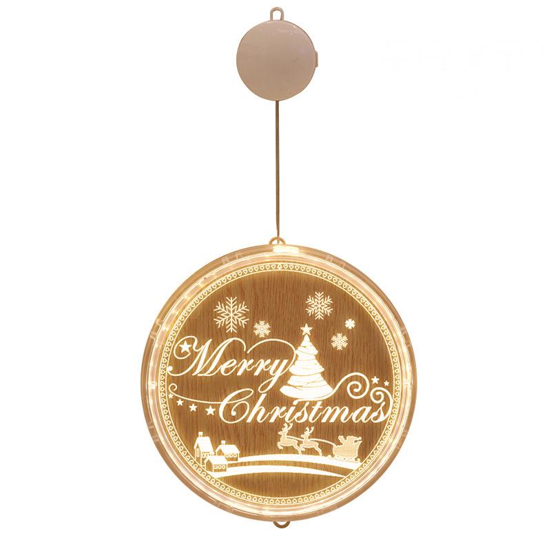 "Jul LED-lampa, hängande dekoration inomhus, unikt julmotiv. Perfekt för fönster, väggar och dörrar, ger varm belysning."