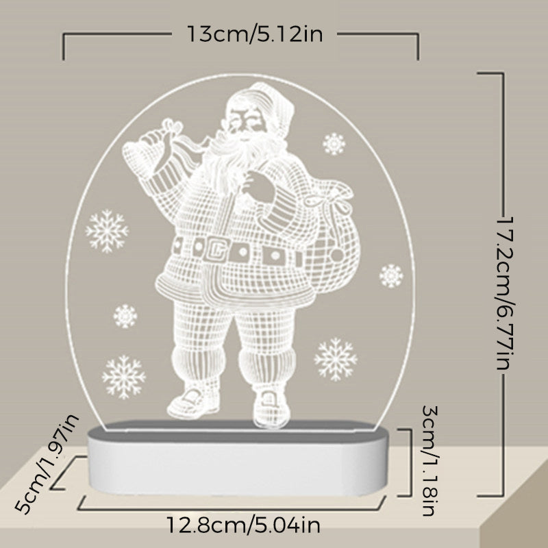 "Juldekoration nattljus med LED, motiv av snöflingor och renar, skapar varm, magisk atmosfär, perfekt för julen."