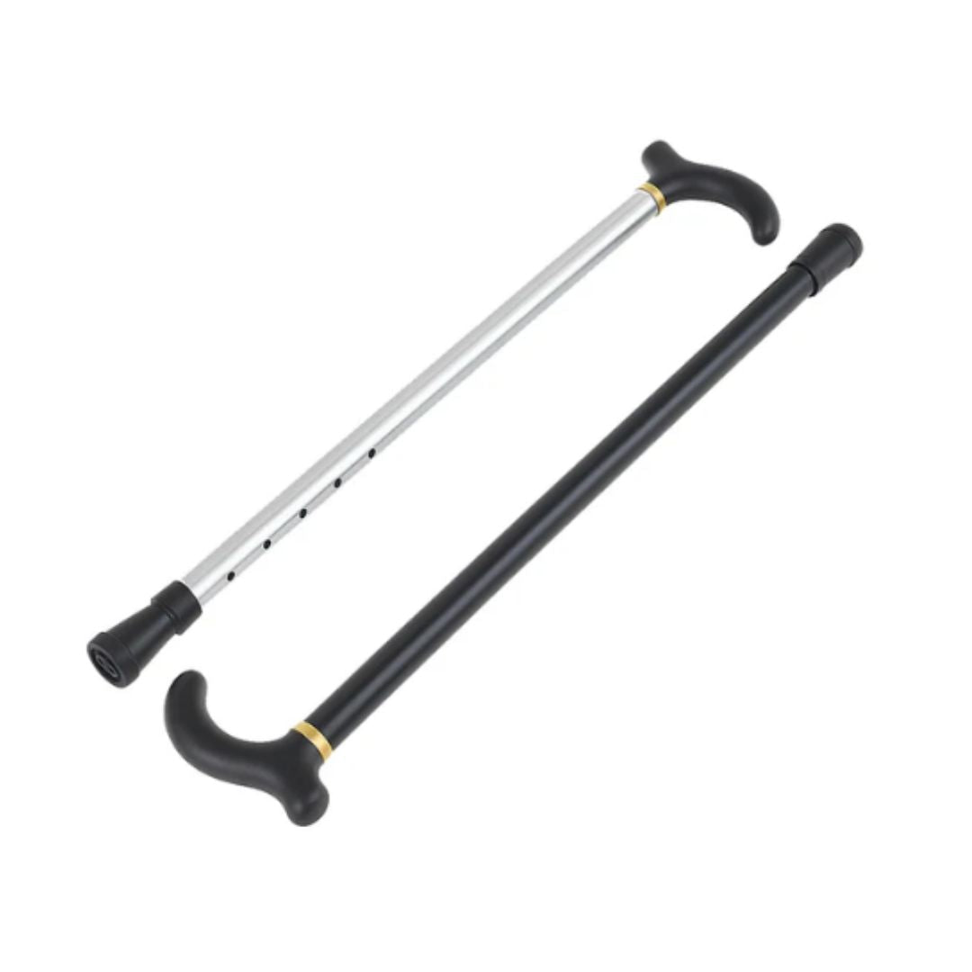 Säker justerbar aluminiumkäpp med gummerat halkskydd. Ett pålitligt gåstöd som ger stabilitet och trygghet.