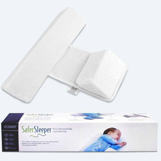 Babykudde för nyfödd: justerbar, antirull, minneskum, säkerställer ergonomisk sidosömn.