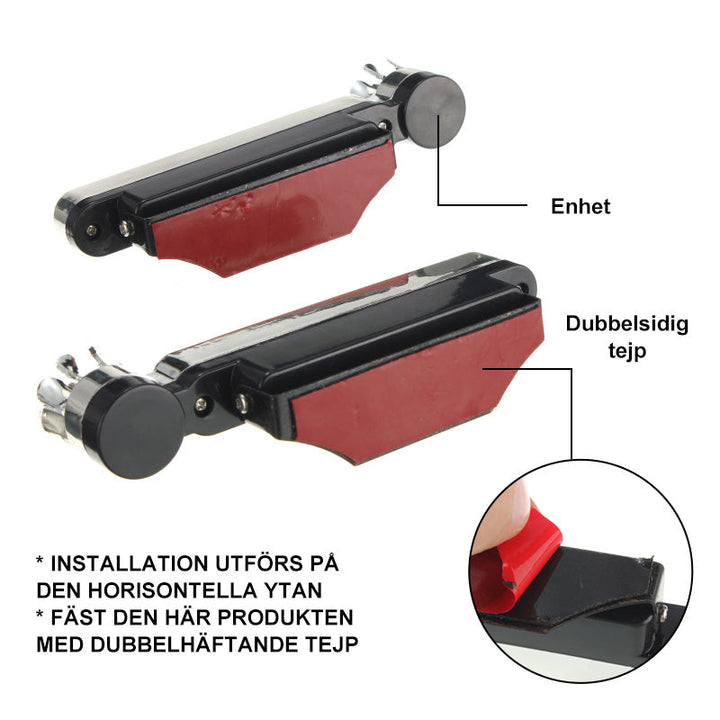"Justerbar dekorativ LED-belysning för bil i kompakt och modern design, lyser snyggt upp bilens exteriör i mörker."