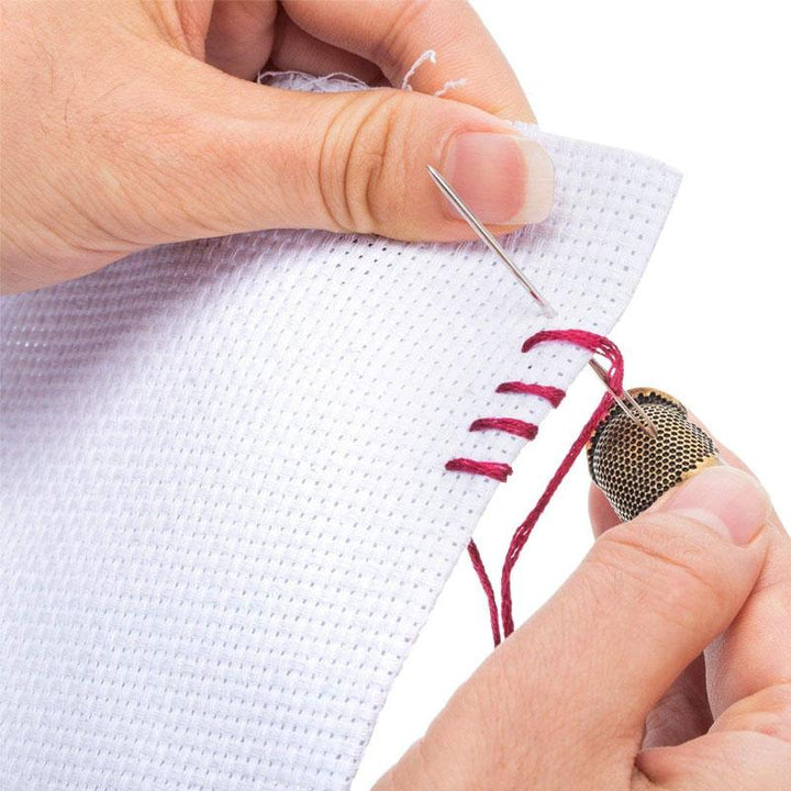 "Justerbar kopparfingerborg för sömnad, skyddande, greppvänlig design, perfekt för hantverk och quilting."