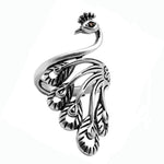 silver röd ögon påfågel