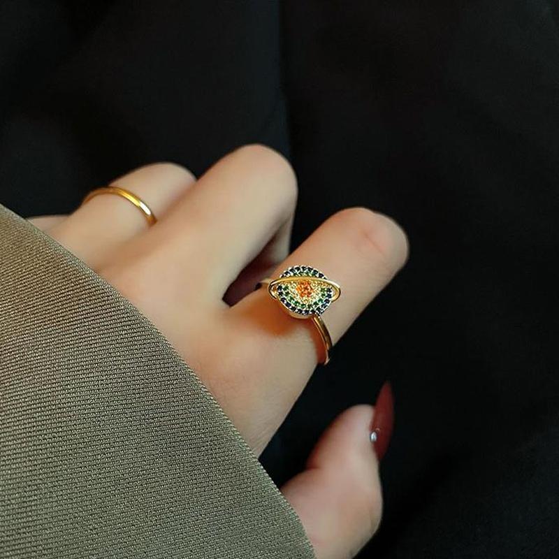 "Justerbar snurrande Galaxy ångestlindrande ring, unisex design, galaxmotiv med roterbar stendetalj"
