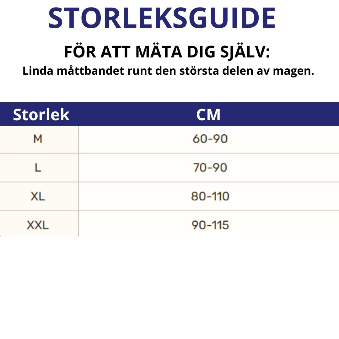 Dam magband för postpartum-återhämtning. Ger justerbart stöd och komfort för att forma midjan efter graviditet.