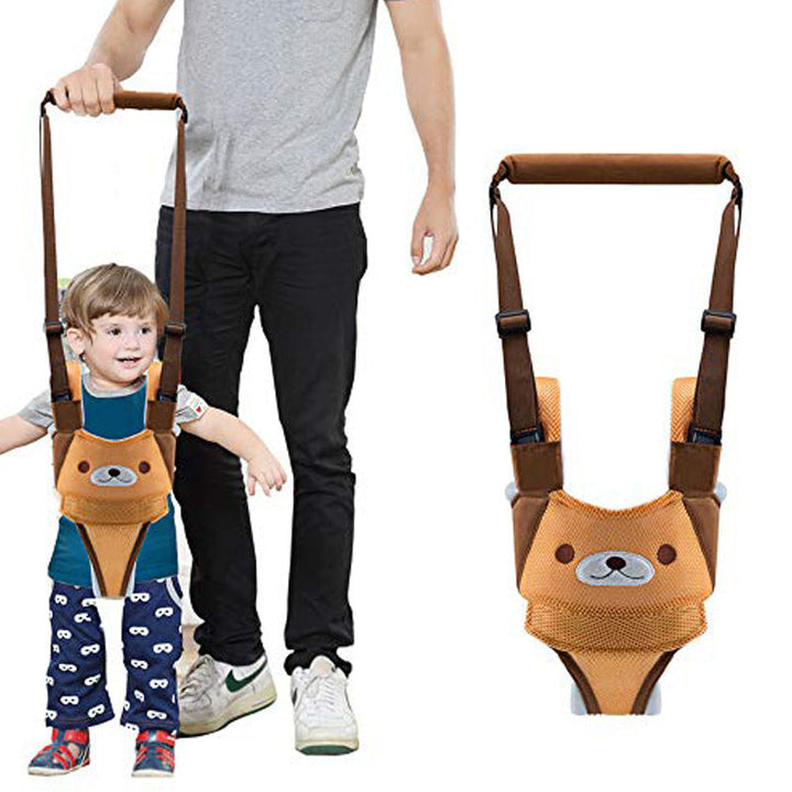 Justerbart barnsäkerhetsbälte för småbarn, blå färg, bomullsmaterial, 54-70 cm, skyddar och ger stöd vid gång.