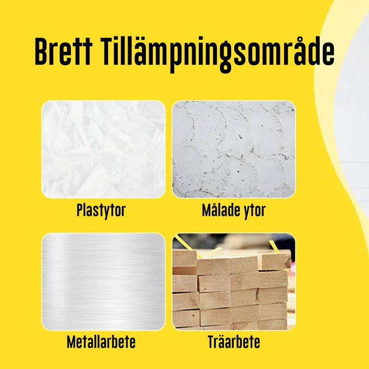 Justerbart handslipverktyg med roterande handtag för trä- och metallbearbetning, ergonomisk design, lätt och bekvämt grepp.