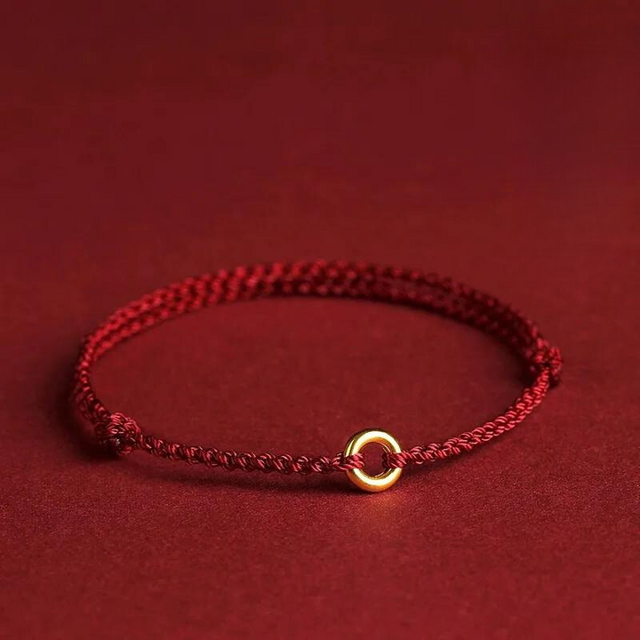 Personlig present: Kabbalah skyddsarmband med röd tråd & pärlor. Andligt dam- & herrarmband.