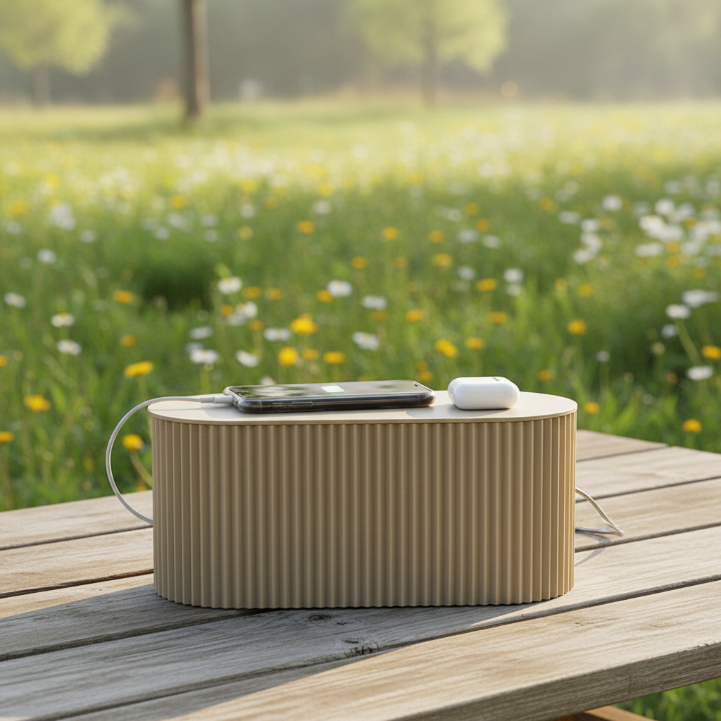 Kabelbox för smart kabelförvaring, håller sladdar dolda och ger ett rent, organiserat hemmakontor.