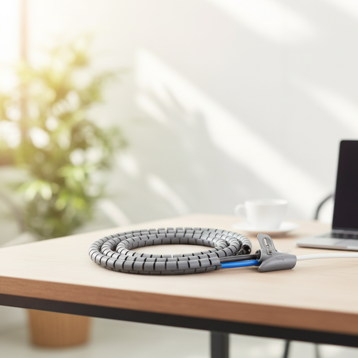 Kabelorganisatör CablePro för prydlig kabelhantering hemma eller på kontoret. Håller sladdar organiserade.