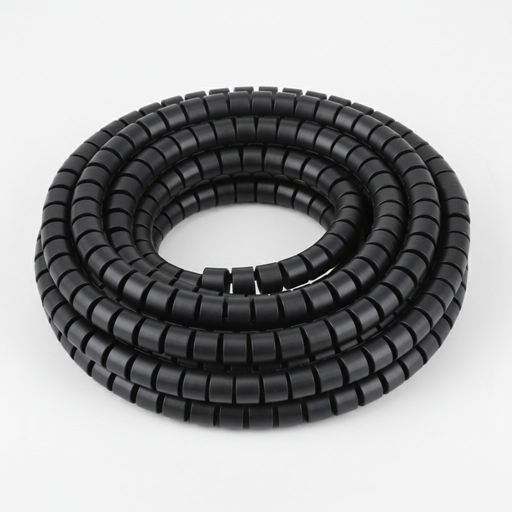 Detaljbild av CablePro kabelorganisatör. Robust lösning för ordnad sladdhantering bakom möbler.