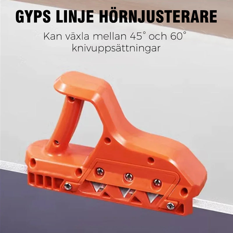 "Kantfas handverktyg med svart grepp för träbearbetning och gipsväggar, utrustad med skarpa, utbytbara blad."