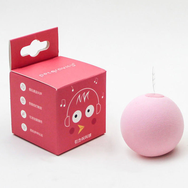 "Kattleksaksboll med ljud och kattmynta, färgglad design i Fluffy-material, stimulerar kattens lek och aktivitet"