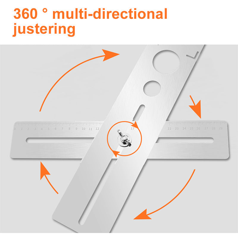 "Keramisk kakelhålsökare av rostfritt stål, silverfärgad, för exakt borrning i kakel och marmor, hållbar och ergonomisk."