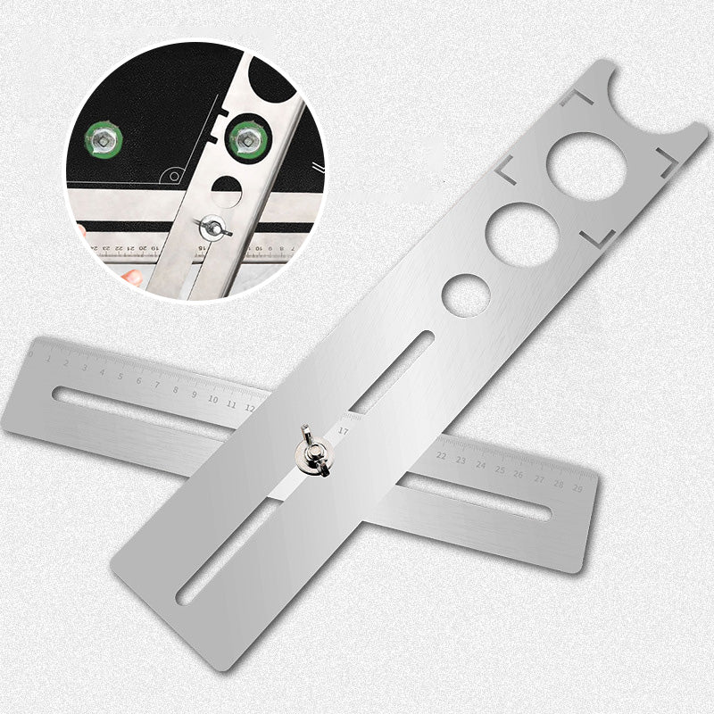 "Keramisk kakelhålsökare av rostfritt stål, silverfärgad, för exakt borrning i kakel och marmor, hållbar och ergonomisk."