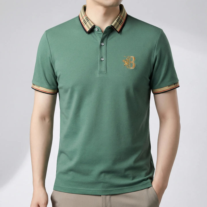 Herrpiké kortärmad, utmärkt för sommar och fritid. Skapa en avslappnad men ändå stilren look.