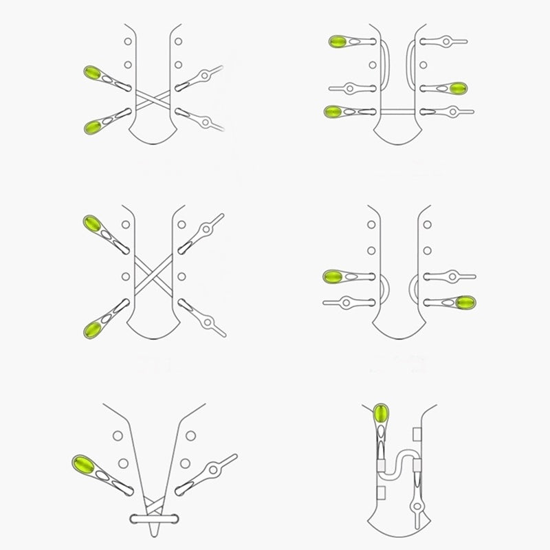"Knytfria silikon skosnören i färgglada nyanser, elastiska och vattentäta, för unisex skor med öljetter."