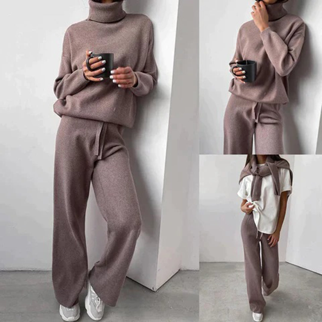 Mångsidigt damset för avslappnad stil, i neutral färg, utmärkt för våren och höstens dammode, mycket komfortabelt.