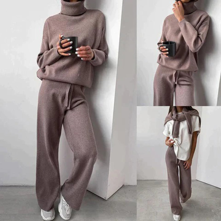 Mångsidigt damset för avslappnad stil, i neutral färg, utmärkt för våren och höstens dammode, mycket komfortabelt.