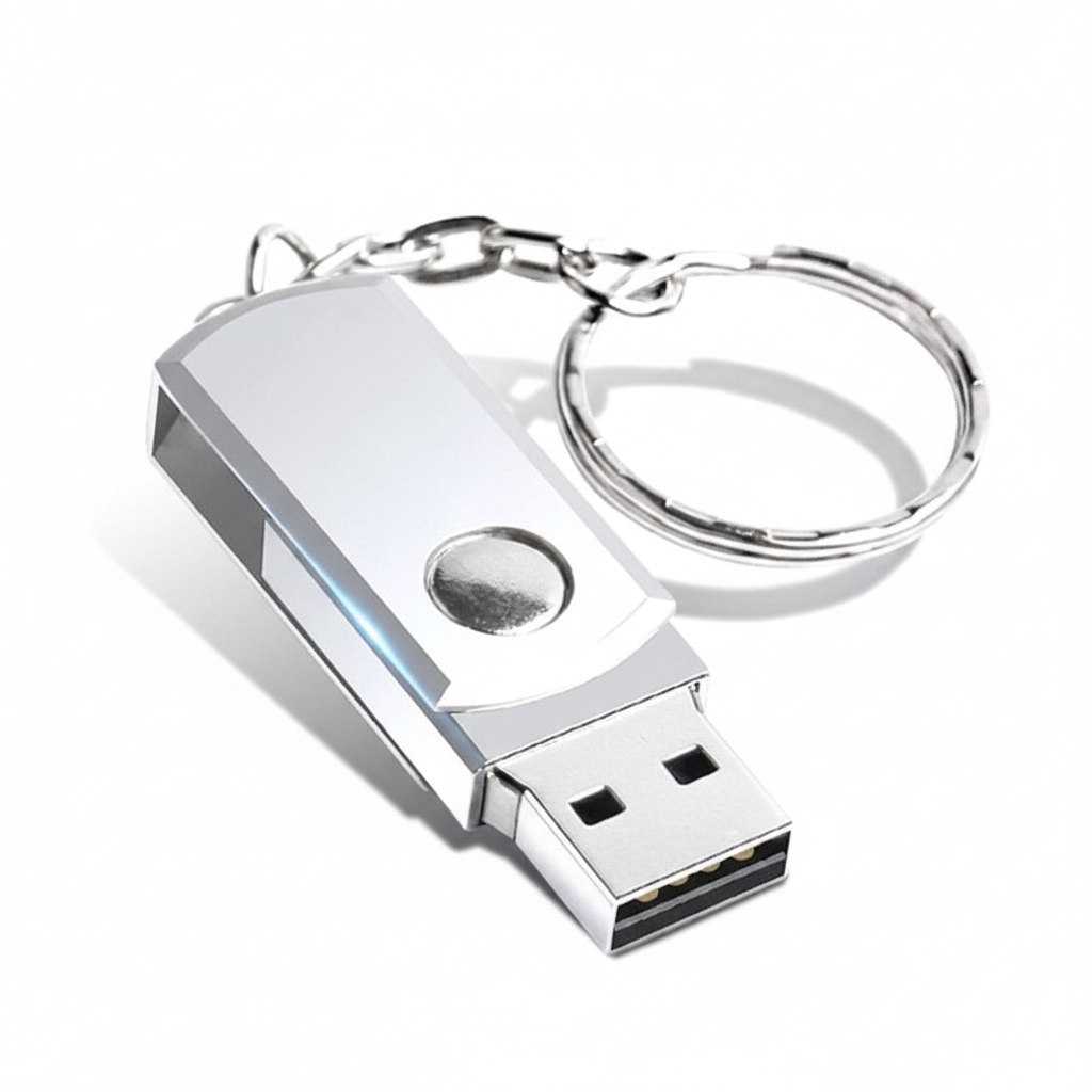 Vattentåligt 2 TB USB-minne i robust aluminium, kompakt för smidig portabel datalagring.