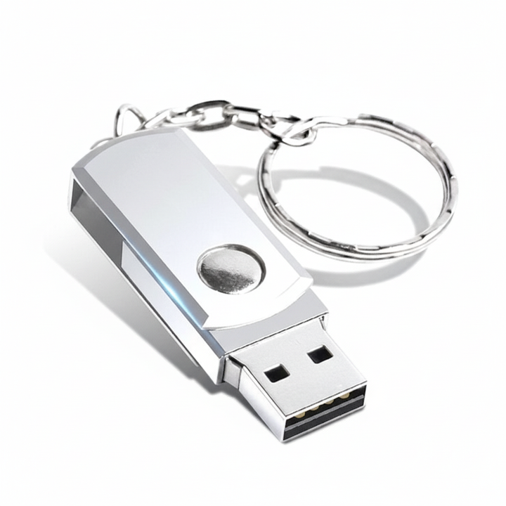 Vattentåligt 2 TB USB-minne i robust aluminium, kompakt för smidig portabel datalagring.
