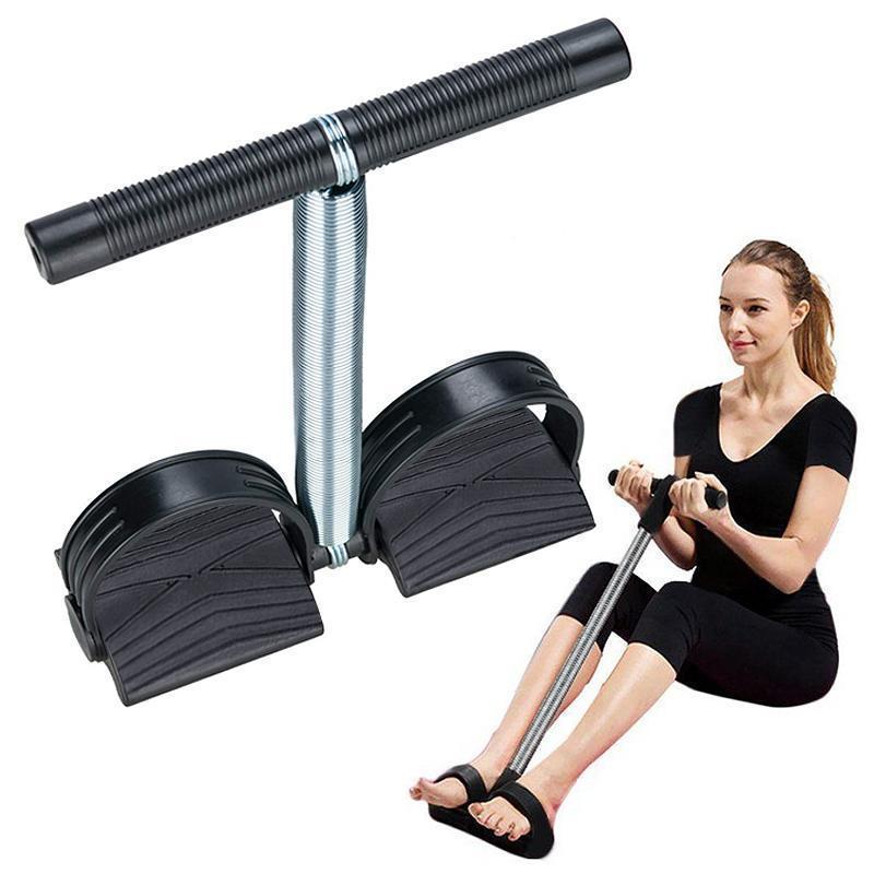 Kompakt ben och mage trimmer för herr och dam, bärbar, med ergonomiska halkfria pedaler för effektiv hemmaträning.