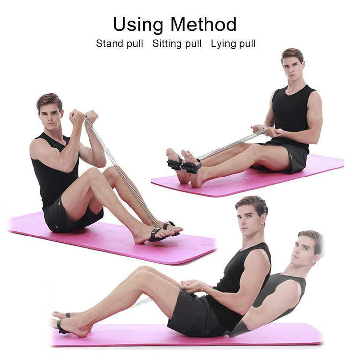 Kompakt ben och mage trimmer för herr och dam, bärbar, med ergonomiska halkfria pedaler för effektiv hemmaträning.