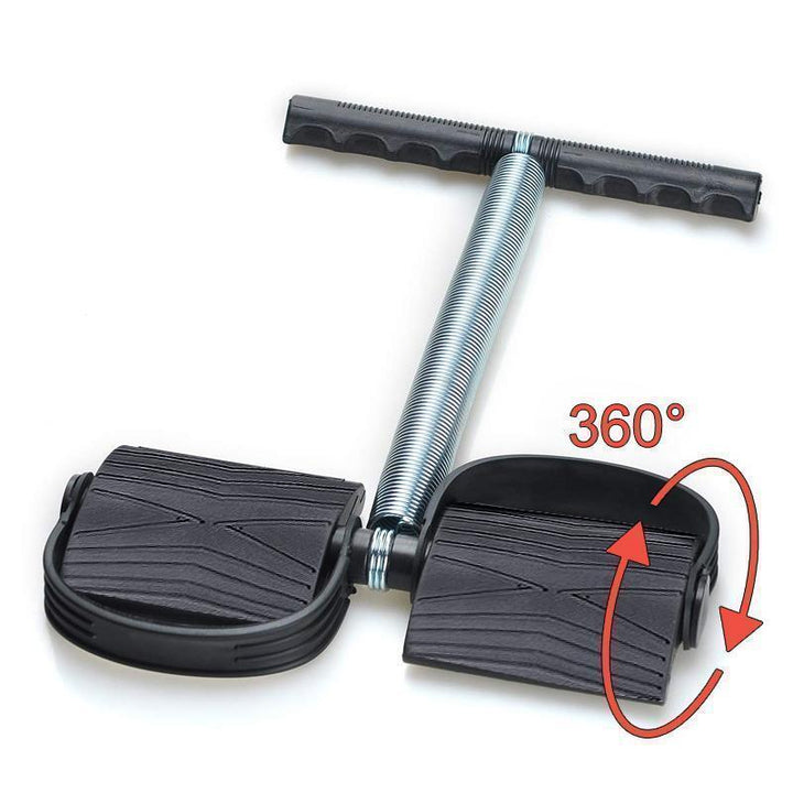 Kompakt ben och mage trimmer för herr och dam, bärbar, med ergonomiska halkfria pedaler för effektiv hemmaträning.
