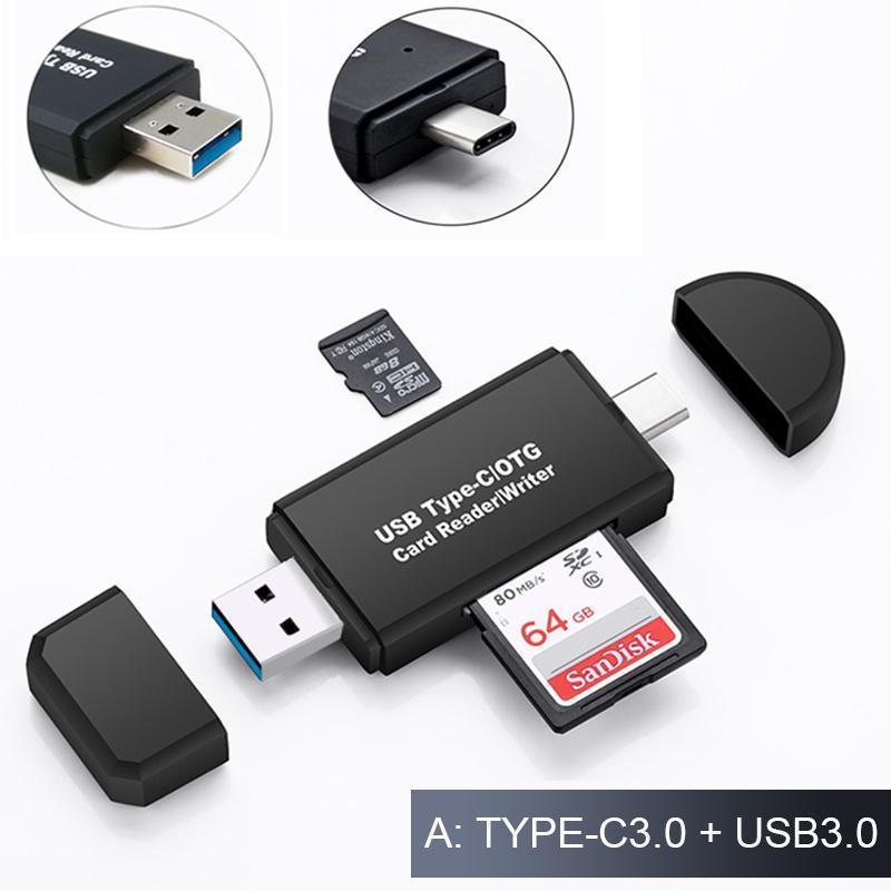 "Kompakt och elegant kortläsare för Android med OTG-funktion, stödjer SD/micro SD-kort för enkel filhantering."
