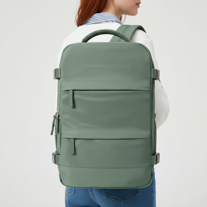 Blå CabinMate kabinryggsäck för unisex. Kompakt laptopryggsäck, idealisk som reseryggsäck med smart organisation.