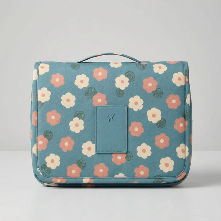 Vattenavvisande reseorganisatör med flera fack, perfekt för smidig förvaring i handbagaget.