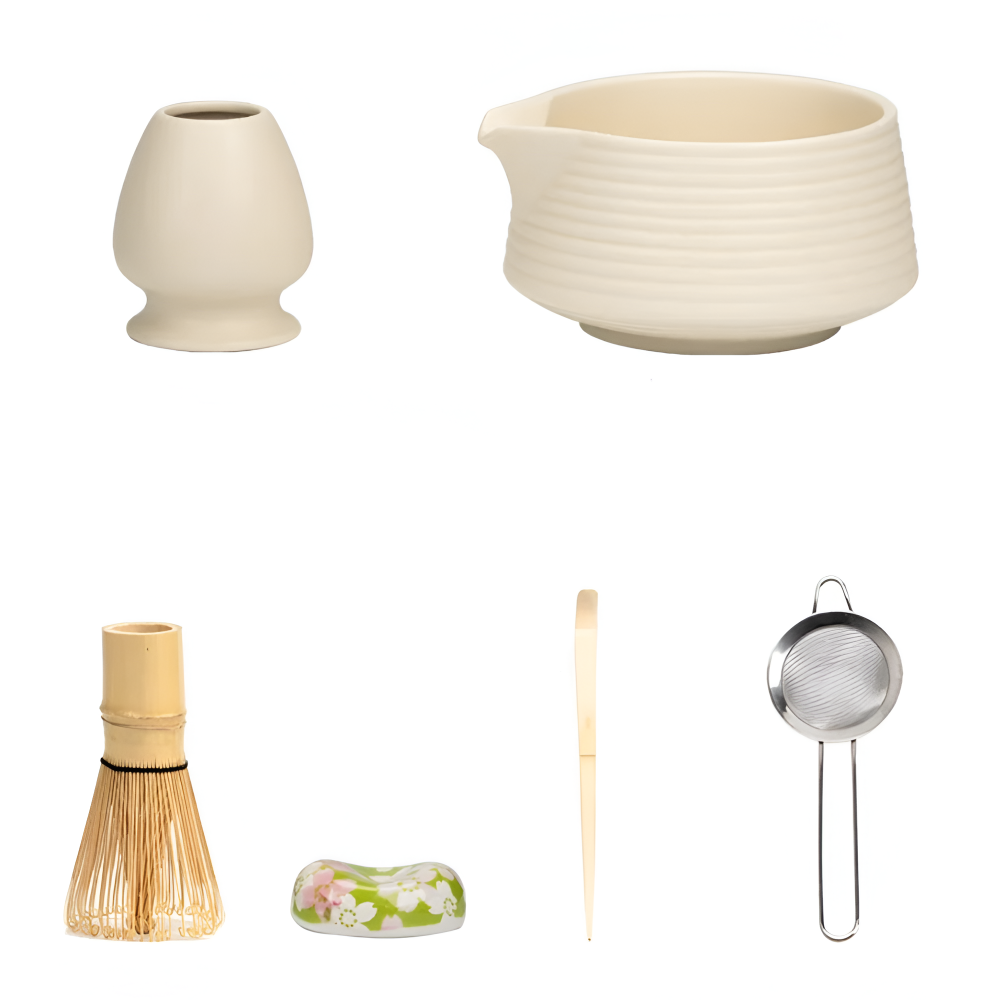 Lyxigt matchaset, en idealisk present för teälskare. Inkluderar chawan, visp och alla viktiga tillbehör.
