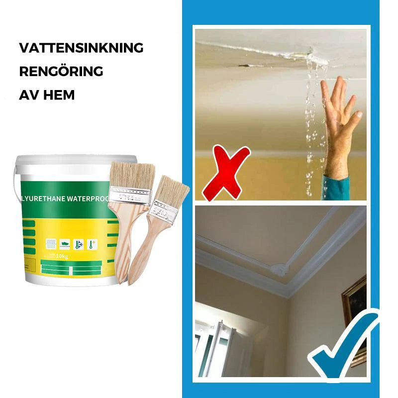 "Kraftig vit förseglingspasta i burk och tub för vattentäta reparationer i trädgård & DIY-projekt, skapar flexibel barriär."