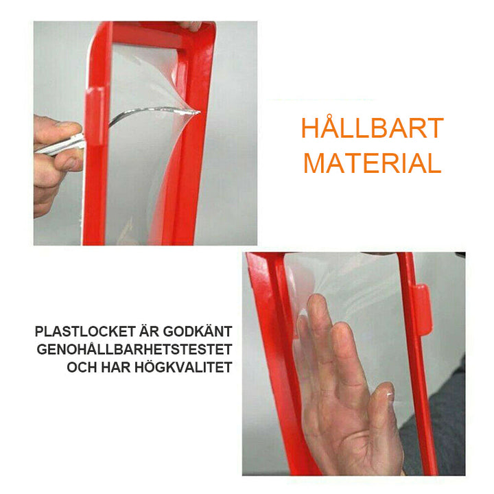 "Kreativ matförvaring för köket, elastisk täckning, hållbar, miljövänlig, ergonomisk design, kylskåpsvänlig."