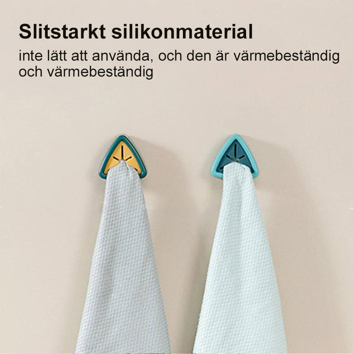 "Kreativ silikon handduksförvaringsplugg för badrum och kök i mjukt silikon med säkerhetskrok och kompakt design."