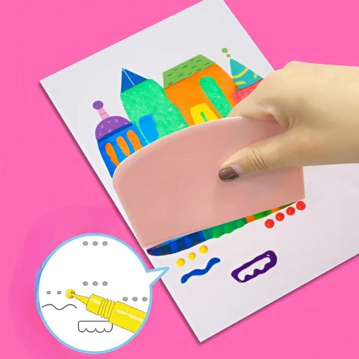 Kreativt pysselkit för barn, perfekt för att stimulera fantasi, måla & dekorera. Pedagogisk skärmfri lek.
