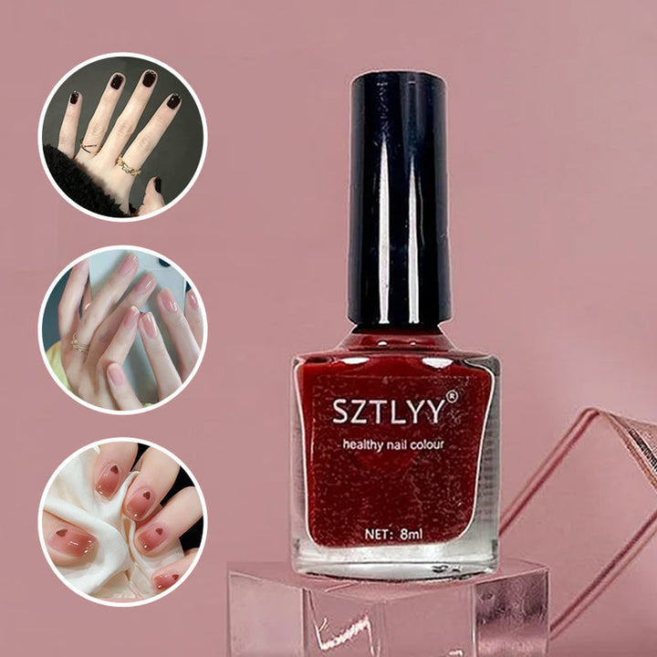 Kristallklart Ice Clear nagellack, glänsande finish, genomskinlig flaska, ger naturligt lysande naglar och skyddande barriär.