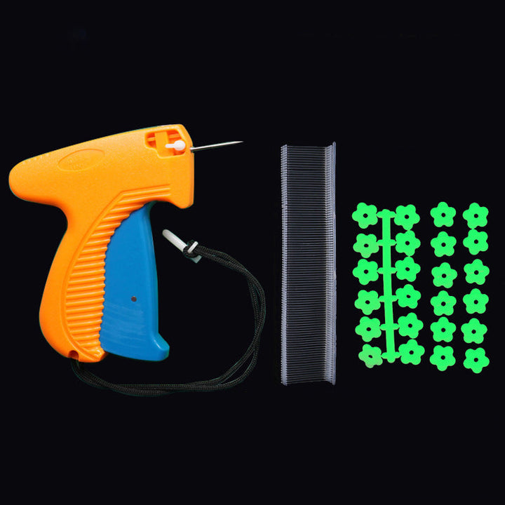 "Kviltning verktyg set med gummistift och självlysande lock i färgglad och funktionell design för enkelt tygfäste."